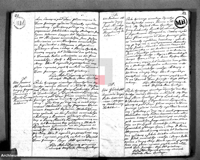 image.from.unit.number "Akta Cywilne Małżeństw w Gminie Liszkowskiey w Powiecie Dombrowskim w Departamencie Łomżyńskim Roku 1811/12 zawartych"