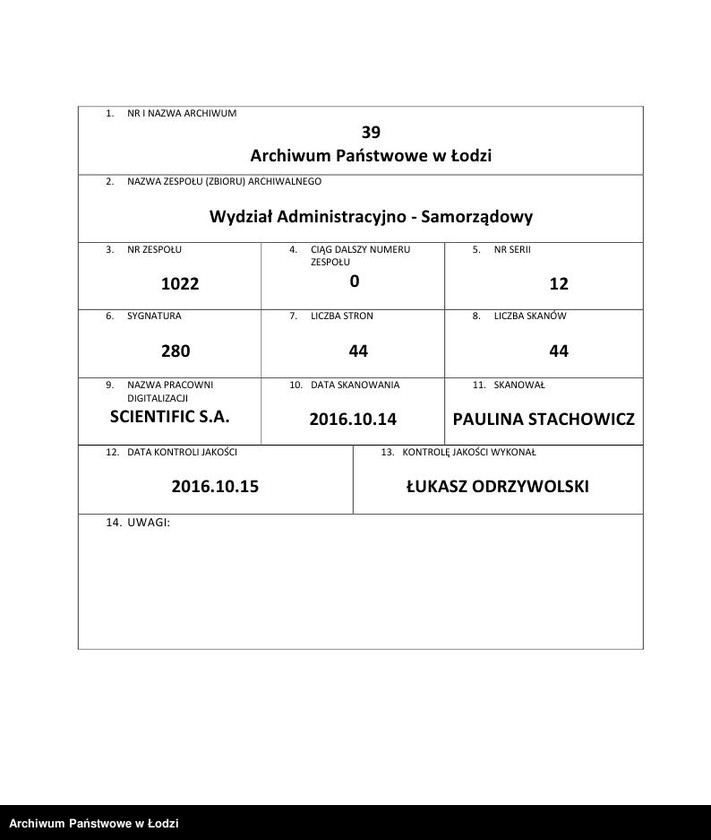 Obraz 1 z jednostki "Sprawozdania [z działalności, wykaz członków oraz składy Plenum i Egzekutywy Wydziału]"