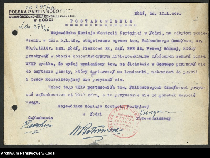 Obraz 3 z jednostki "Postanowienia [i oskarżenia] Komisji"