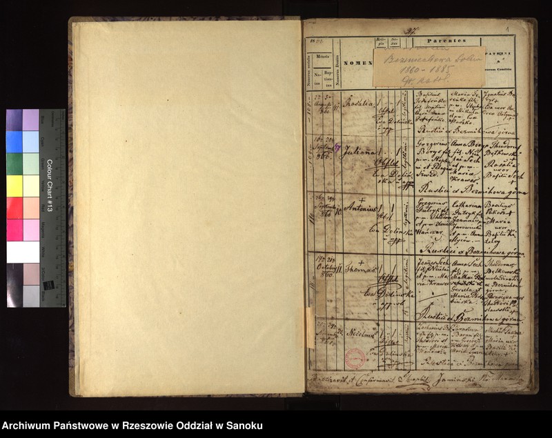 image.from.unit "Księga urodzeń dla miejscowości Bezmiechowa Dolna i Bezmiechowa Górna"