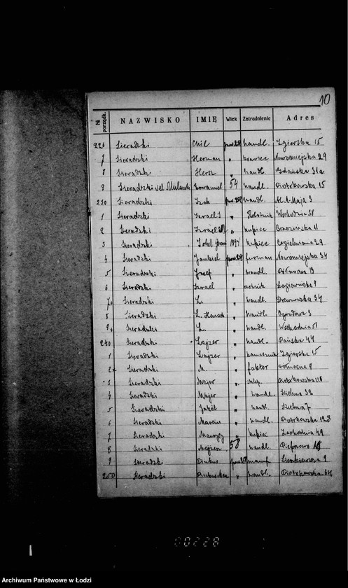 Obraz 15 z jednostki "Lista wyborców Gminy Wyznaniowej Żydowskiej w Łodzi 1924 r. lit. S"