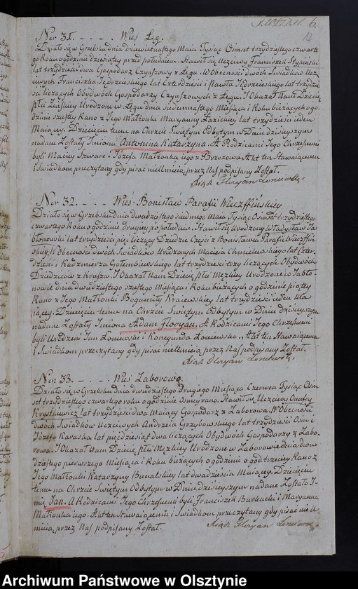 image.from.unit.number "Akta Stanu Cywilnego Gminy Grzebskiey Urodzenia, Zawartych Małżeństw, Zeyścia z Roku 1834"