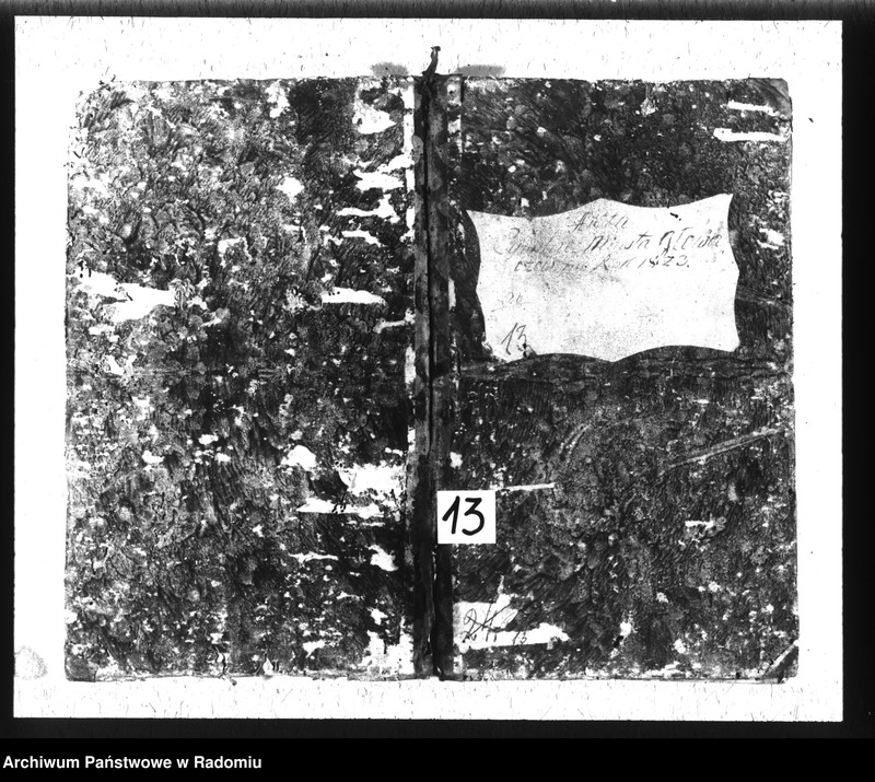 image.from.unit.number "Akta cywilne miasta Głowaczew na rok 1823"
