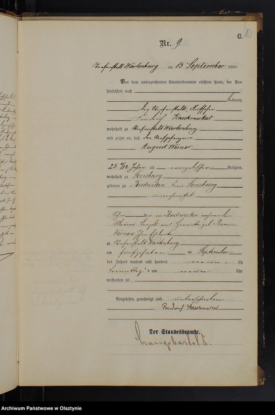 image.from.unit.number "Sterbe-Haupt-Register Nr 1 - 16"