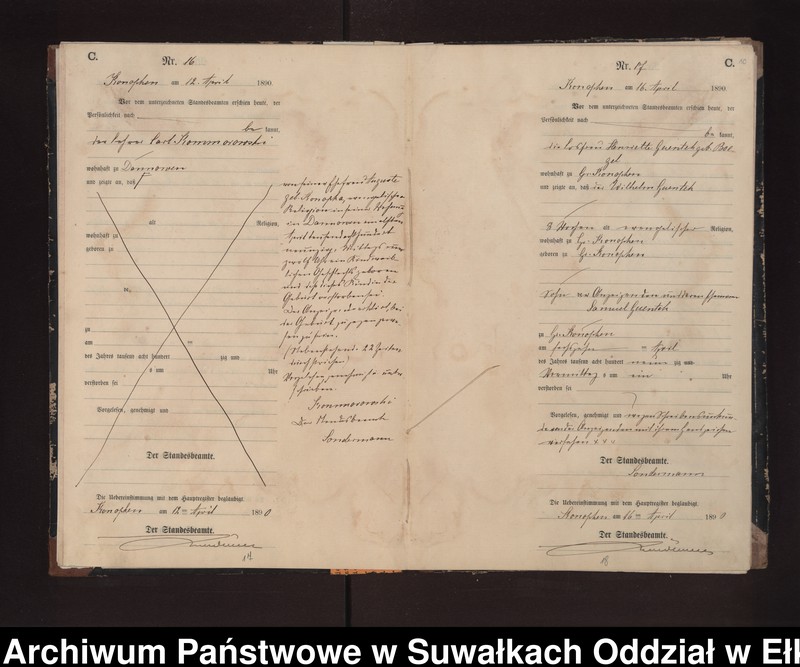 image.from.unit.number "Sterbe-Neben-Register des Preussischen Standes-Amtes Gr. Konopken Kreis Loetzen"