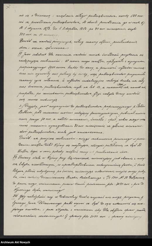 image.from.unit.number "Sprawy sądowe, dotyczące finansów. Pozwy, dekrety"