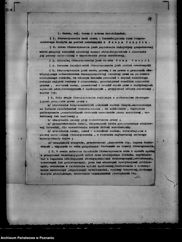 Obraz 18 z jednostki "/Chrześcijańska Kasa Bezprocentowego Kredytu na powiat nowotomyski/"