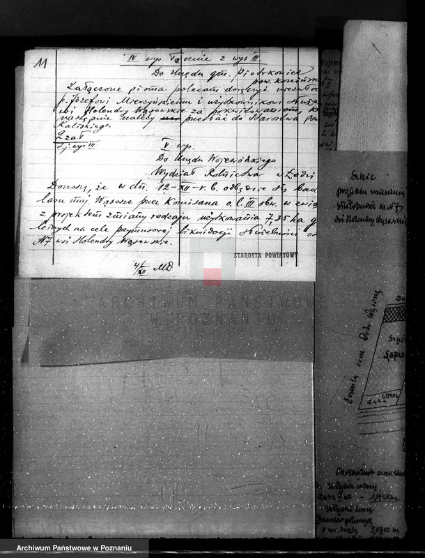 Obraz 16 z jednostki "Sprawa przymusowej likwidacji służebności osady nr 7 Holendry Wąsowskie w lasach majątku Wąsosze /powiat koniński/ oraz nieprawnego wyrębu"