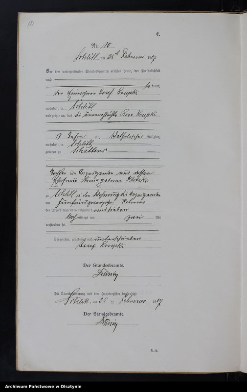 image.from.unit.number "Sterbe-Neben-Register Nr 1 - 22"