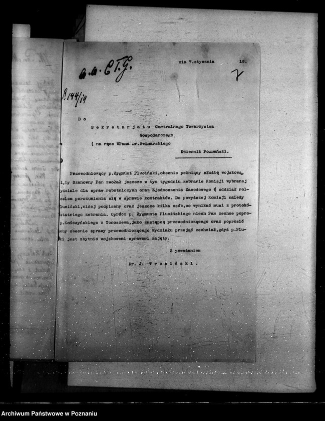 Obraz 12 z jednostki "Sprawy szczegółowo-administracyjne Centralne Towarzystwo Gospodarcze"