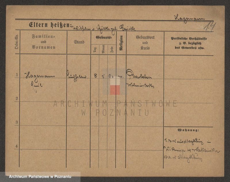 Obraz 14 z jednostki "Hagbeyer - Hajdrichowski (Hei..)"