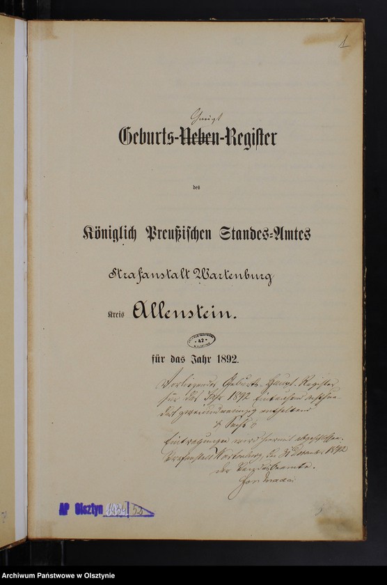 image.from.unit.number "Geburts-Haupt-Register Nr 1 - 6"