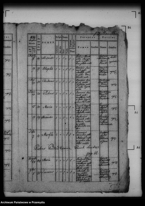 Obraz 19 z jednostki "[Kopie ksiąg metrykalnych parafii Szmitków z filiami Moszków, Sawczyn (dekanat Bełz)]"