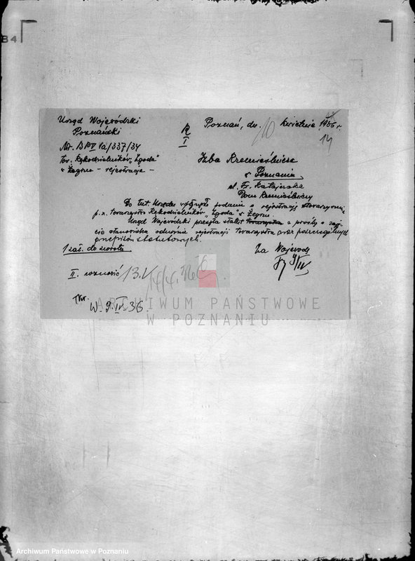 Obraz 18 z jednostki "/Towarzystwo Rękodzielników,,Zgoda" w Żegrzu/"