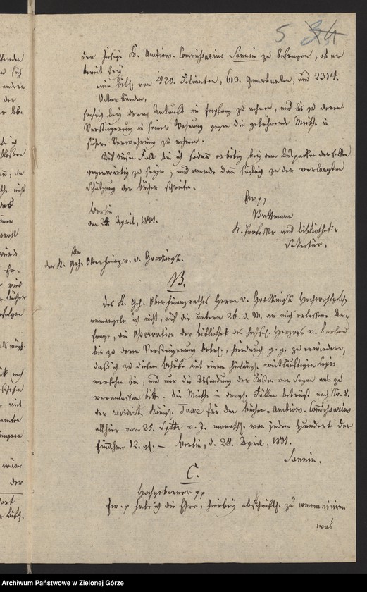 image.from.unit.number "Das Verzeichnis und den verkauf der auf dem Herzoglichen Schlosse befindlichen Herzoglichen Bibliothek und Kupferstich-Sammlung"