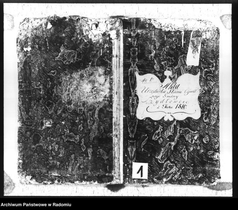image.from.unit.number "Akta urzędnika stanu cywilnego gminy Szydłowiec z roku 1810"