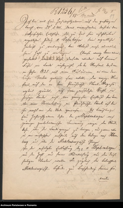 Obraz 15 z jednostki "A. betr. den polnischen Flüchtling Literaten Julius von Stephenhagen"