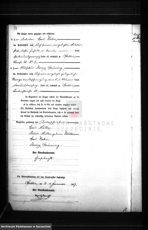 Obraz 17 z jednostki "Heiraths-Register (Neben-Register) Band I"