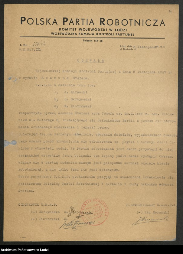 Obraz 5 z jednostki "[Uchwały WKKP A-O]"