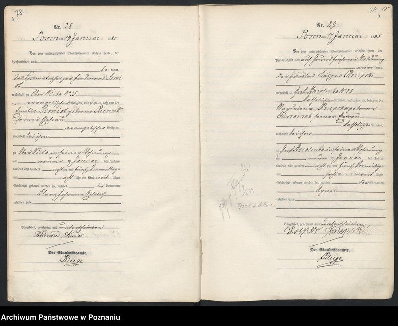 Obraz 18 z jednostki "Księga urodzeń t. I"