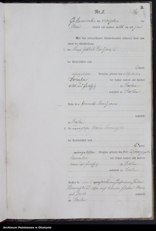 image.from.unit.number "Heiraths-Haupt-Register Nr 1 - 22"