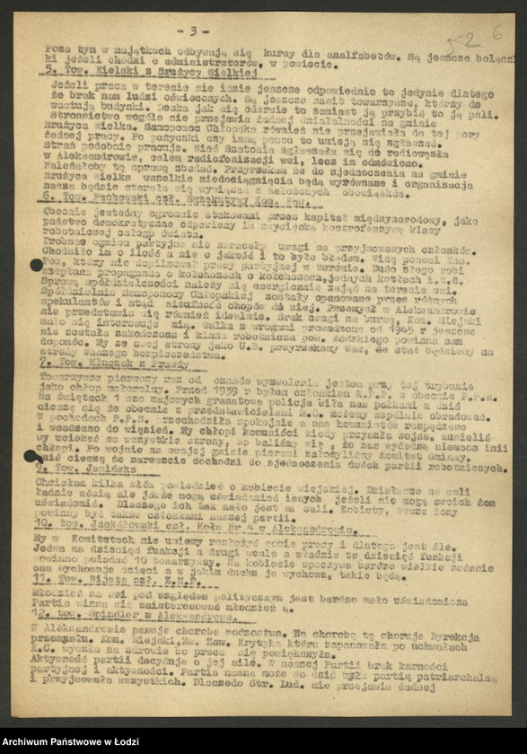 Obraz 8 z jednostki "Konferencje sprawozdawczo - wyborcze - protokoły [z załącznikami]"