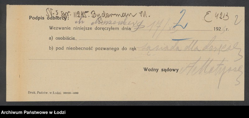 Obraz 4 z jednostki "Moszek Kelman Biederman – drobna sprzedaż drobiu"