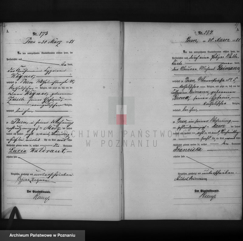 Obraz 15 z jednostki "Księga urodzeń t. II"