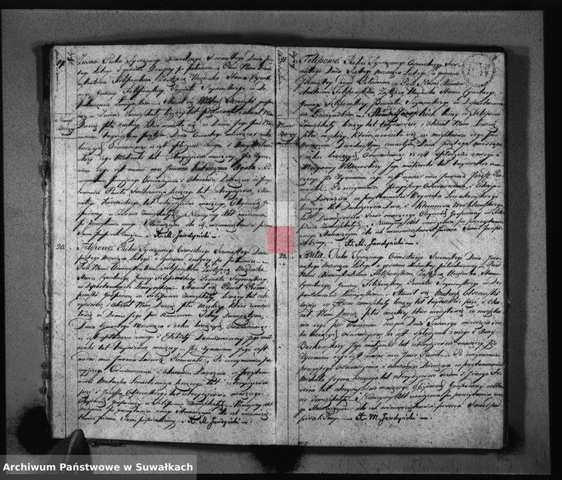 Obraz 8 z jednostki "Akta Urodzonych Gminy Filipowskiey od 1-go Stycznia 1816 R-u"