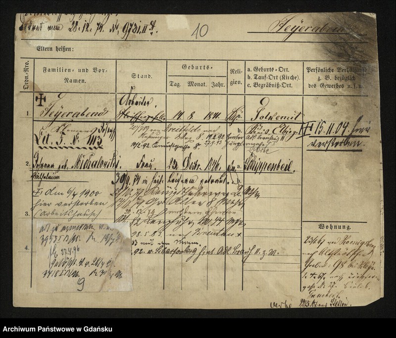 image.from.unit.number "Karty meldunkowe: Feyerabend - Fillmann"