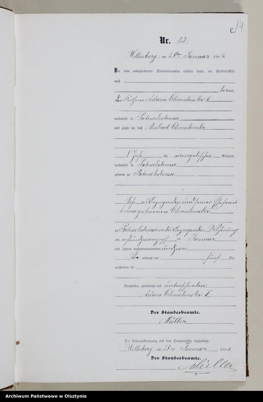 image.from.unit.number "Sterbe-Neben-Register Nr 1 - 154"