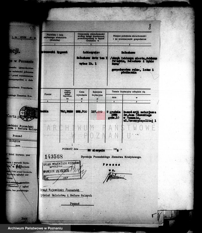 Obraz 11 z jednostki "Uregulowanie prawa własności rozparcelowanych gruntów z majątków Załachowo-Smęrzyn-Oporowo powiatu szubińskiego"