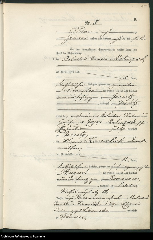 Obraz 18 z jednostki "Księga małżeństw t. I"