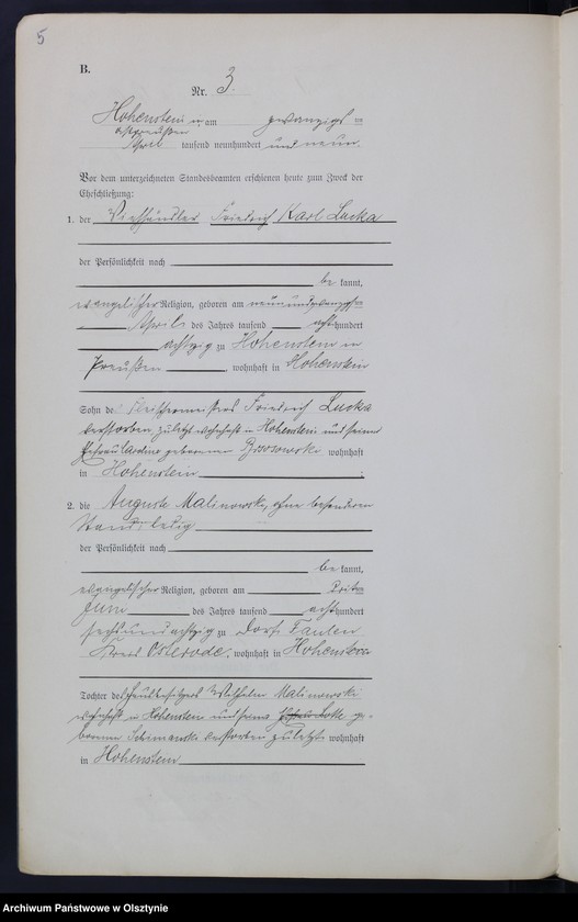 image.from.unit.number "Heirats-Neben-Register Nr 1 - 19"