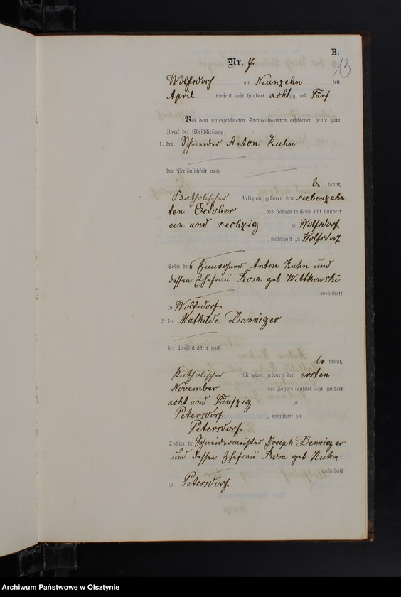 image.from.unit.number "Heiraths-Neben-Register Nr 1 - 28"