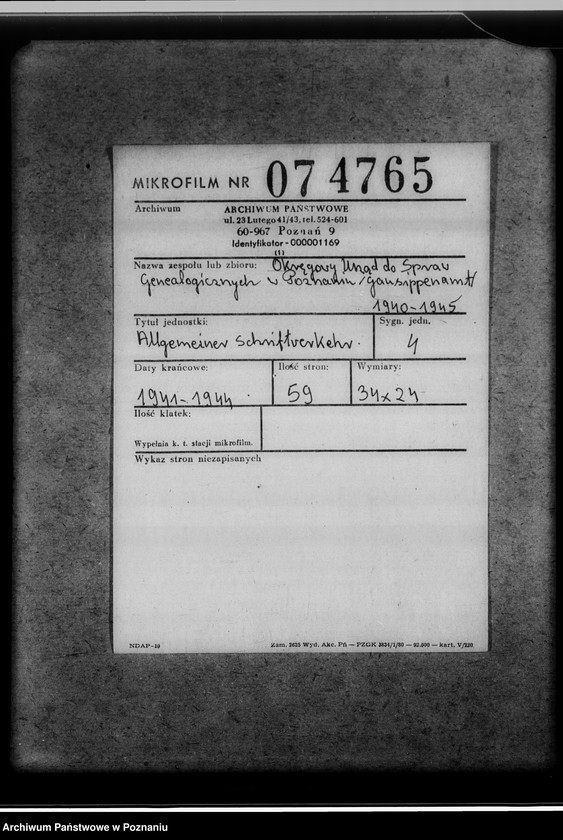 Obraz 2 z jednostki "Allgemeiner Schriftverkehr"