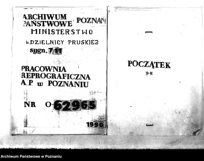 Obraz 1 z jednostki "Wydział Weterynaryjny [6 - c] Dziennik Wydział III 1921 r. Min. b. Dziel. Prusk. Od nr. 2711 - 4066"