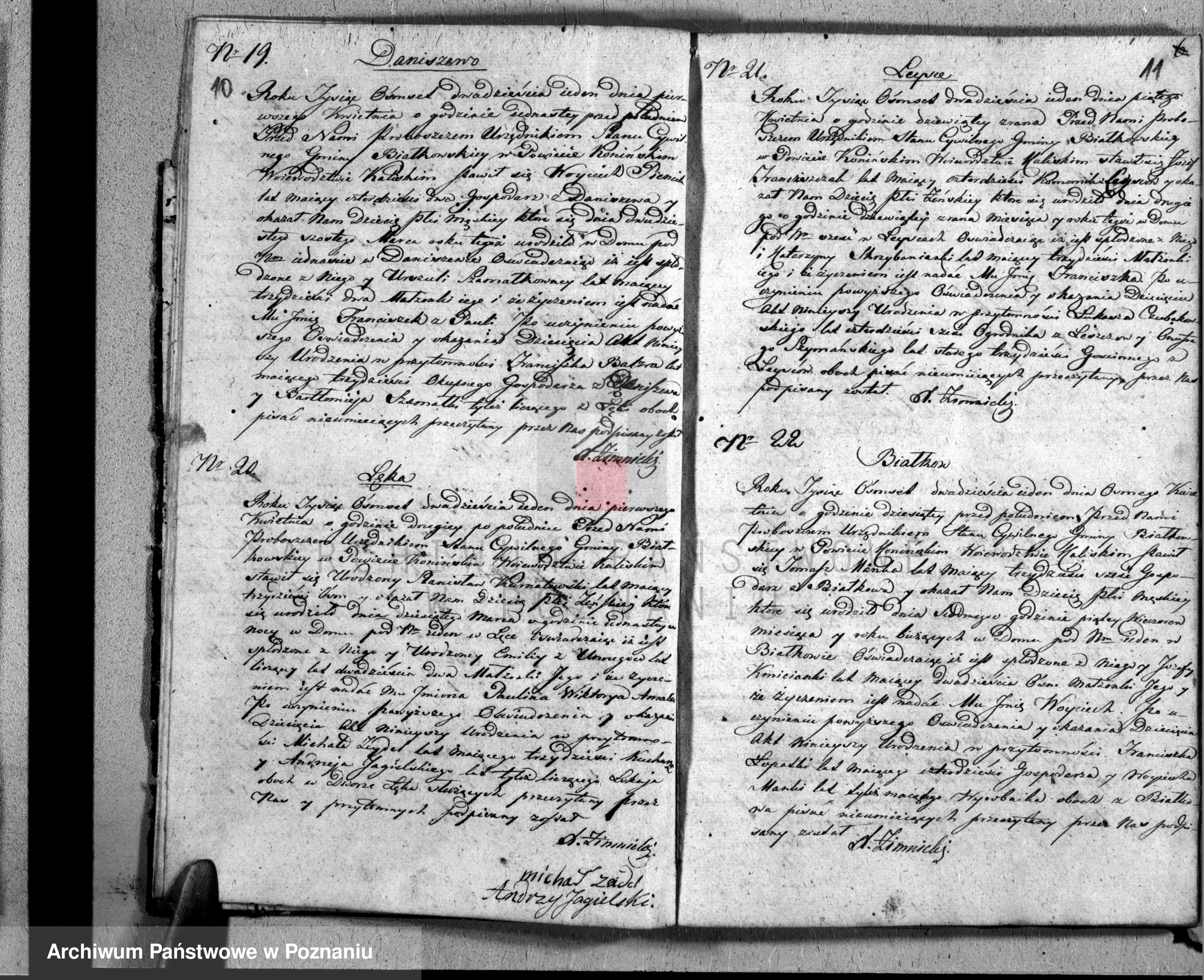 Skan z jednostki: Książka urodzeń, małżeństw i zgonów
