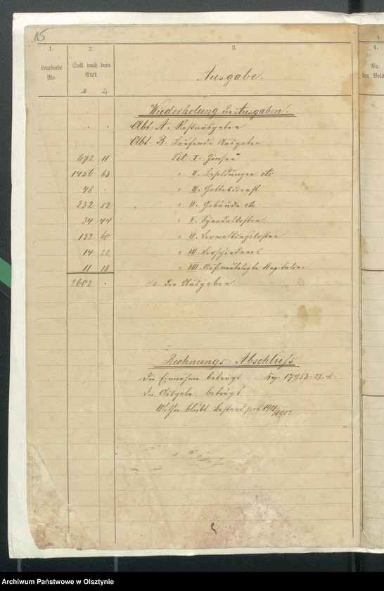 image.from.unit.number "Rechnung über Einnahme und Ausgabe der Kirchen-Kasse Kraplau"