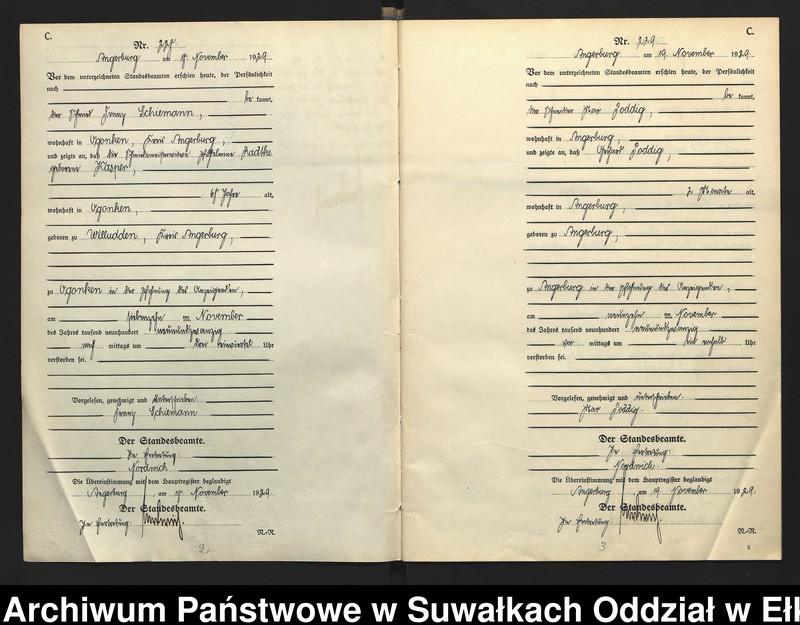 image.from.unit.number "[Sterbe = Register (Neben = Register) Standesamt Angerburg einschl. der Standesamtsbezirk Gross Strengeln, Kehlen und Prinowen] No 228 bis 248"