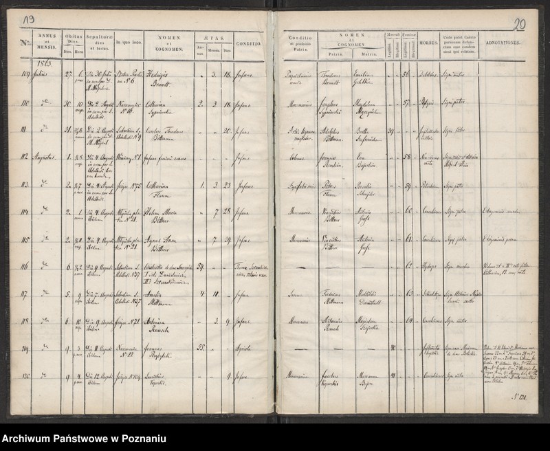 Obraz 11 z jednostki "Księga zgonów"