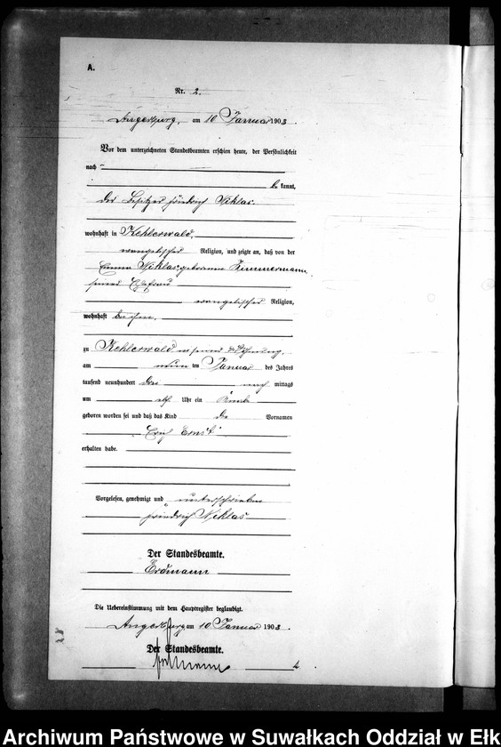image.from.unit.number "Geburts-Neben-Register des Preussischen Standes-Amtes Kehlen Kreis Angerburg"