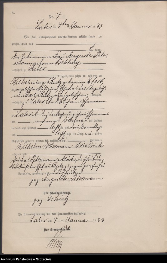 Obraz 8 z jednostki "Geburts-Register (Neben-Register)"