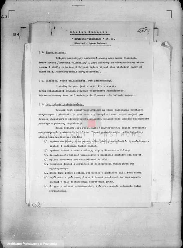 Obraz 13 z jednostki "/Deutsche Volkshilfe/ w Poznaniu"