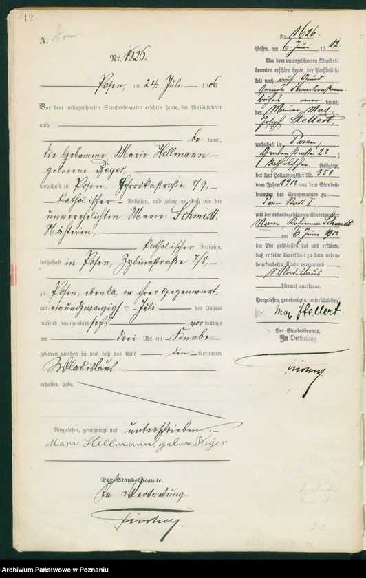 Obraz 14 z jednostki "Księga miejscowa urodzeń tom IV"