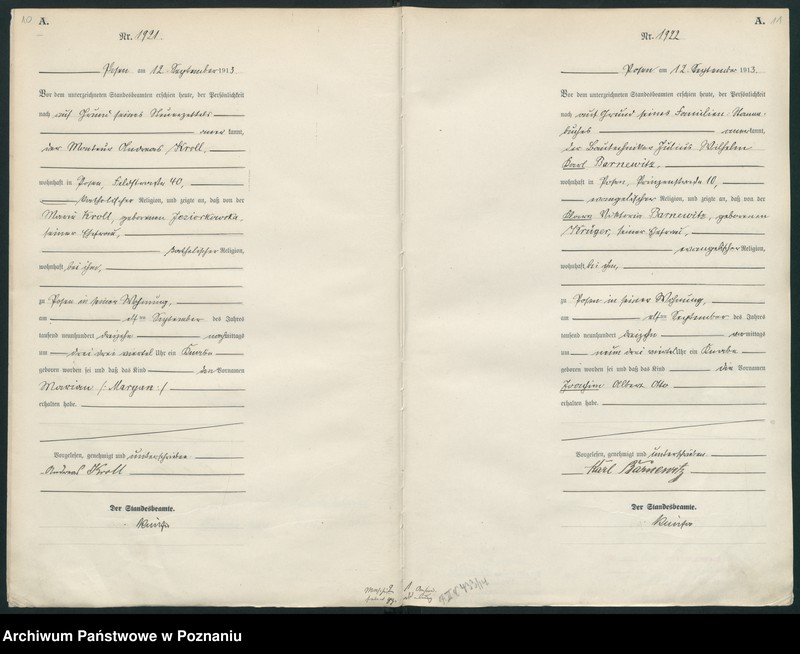 Obraz 8 z jednostki "Księga miejscowa urodzeń tom V [Rejestr główny urodzeń]"