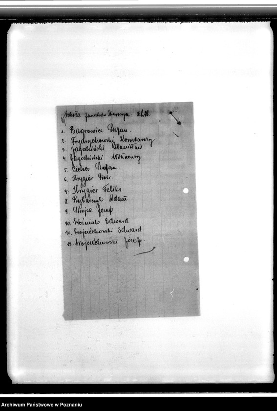 image.from.unit.number "Przyrzeczenia organizacyjne, spisy strzelców i inne pisma o charakterze personalnym Komendy Powiatowej w Koninie"