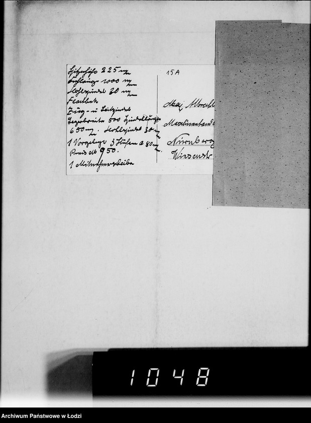 Obraz 20 z jednostki "Werkzeugmaschinen.[Korespondencja w sprawie zakupu]"