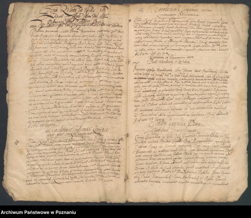 Obraz 15 z jednostki "Acta consularia civitatis Posnaniae."