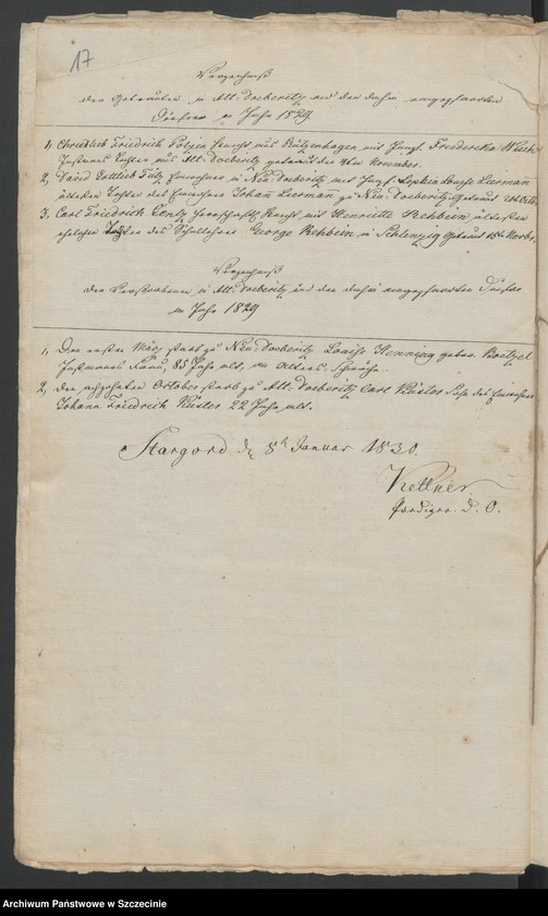 image.from.unit.number "Acta Generalia. Des Patrimonial Gerichts zu Döberitz [Dobrzyca] enthaltend die eingereichten Extracte aus den Kirchenbüchern wegen der seit den 1.sten Januar 1824. geborenen, gesorbenen und getrauten Personen. Bis 1846."